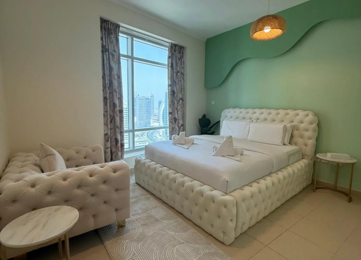 Serene Cozy 2Br Near Burj Khalifa 迪拜 0*,